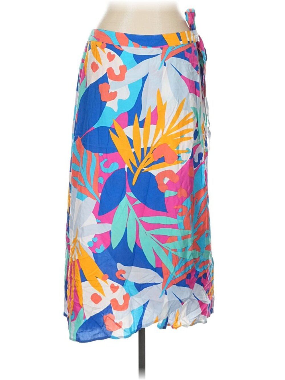 J. CREW Printed Midlength Sarong Cover-up Skirt